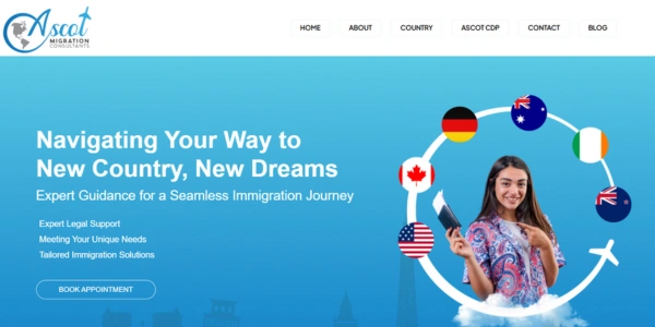 screenshot of a website developed by freelance digital marketer in malappuram