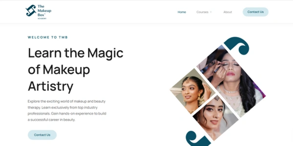 screenshot of a website developed by freelance digital marketer in malappuram