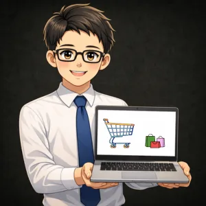 professional e-commerce website development service illustration