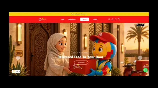 website created by Irshad, web developer